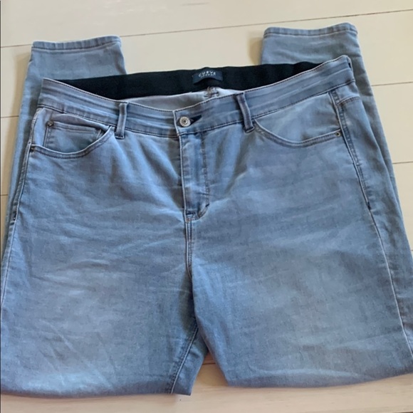 Curve Appeal Straight Leg Denim Jeans - Picture 1 of 5
